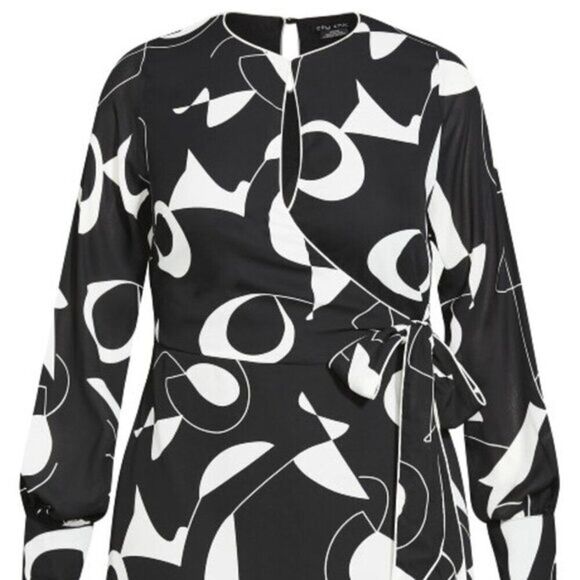 City Chic Women's Lightweight Chiffon Lined Mini Dress - Picture 4 of 7